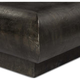 Ambra Outdoor Coffee Table, Distressed Bronze-Furniture - Outdoor-High Fashion Home
