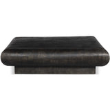 Ambra Outdoor Coffee Table, Distressed Bronze-Furniture - Outdoor-High Fashion Home