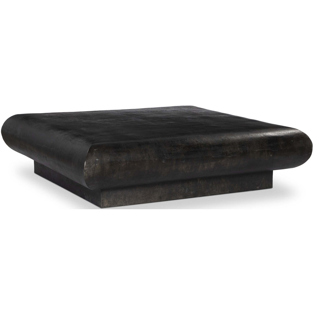 Ambra Outdoor Coffee Table, Distressed Bronze-Furniture - Outdoor-High Fashion Home