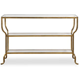 Deline Console Table, Antique Gold-Furniture - Accent Tables-High Fashion Home
