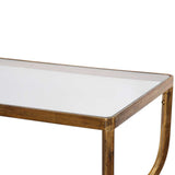 Deline Console Table, Antique Gold-Furniture - Accent Tables-High Fashion Home