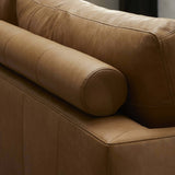 Melle Leather Sofa, Lipari Camel-Furniture - Sofas-High Fashion Home