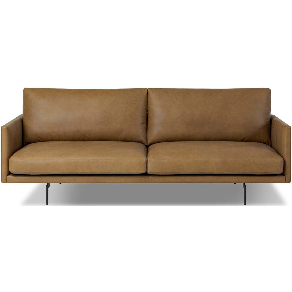 Melle Leather Sofa, Lipari Camel-Furniture - Sofas-High Fashion Home