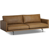 Melle Leather Sofa, Lipari Camel-Furniture - Sofas-High Fashion Home