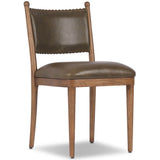 Bella Leather Dining Chair, Dulane Moss, Set of 2 by Amber Lewis x Four Hands