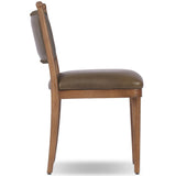 Bella Leather Dining Chair, Dulane Moss, Set of 2 by Amber Lewis x Four Hands