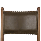 Bella Leather Dining Chair, Dulane Moss, Set of 2 by Amber Lewis x Four Hands