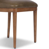Bella Leather Dining Chair, Dulane Moss, Set of 2 by Amber Lewis x Four Hands