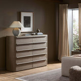 Primrose 10 Drawer Dresser, Natural Flat Oak by Four Hands