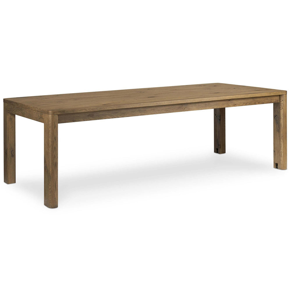 Noeline Double Extension Dining Table, Resawn Worn Oak-Furniture - Dining-High Fashion Home