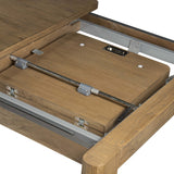 Noeline Double Extension Dining Table, Resawn Worn Oak-Furniture - Dining-High Fashion Home