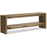 Theodore Media Console, Rustic Amber