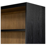 Millie Bookcase, Drifted Matte Black by Four Hands — DET_1