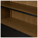 Millie Bookcase, Drifted Matte Black by Four Hands — DET_1