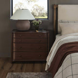 Agatha Nightstand, Dark Brown by Amber Lewis x Four Hands-Furniture - Bedroom-High Fashion Home