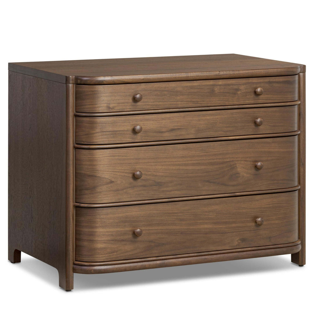 Agatha Nightstand, Dark Brown by Amber Lewis x Four Hands-Furniture - Bedroom-High Fashion Home