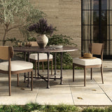 Leblanc Outdoor Dining Table, Distressed Bronze by Amber Lewis x Four Hands