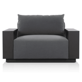Branford Outdoor Chair, Arashi Graphite by Four Hands