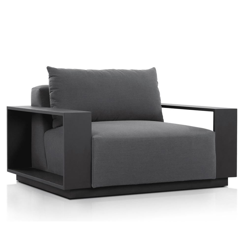 Branford Outdoor Chair, Arashi Graphite by Four Hands