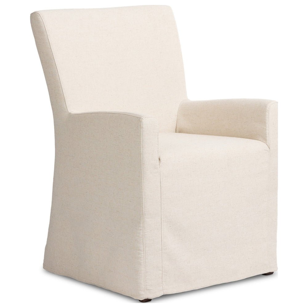 Vista Slipcovered Dining Armchair, Savile Flax by Four Hands — PRM_1