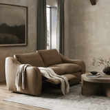 Crawford  2 Piece Leather Power Recliner Sofa, Palermo Drift