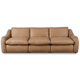 Crawford 3 Piece Leather Power Recliner Sofa, Palermo Drift-Furniture - Sofas-High Fashion Home