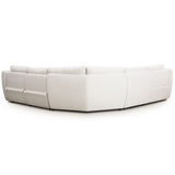 Crawford Power Recliner 5-Piece Sectional, Nomad Snow-Furniture - Sofas-High Fashion Home