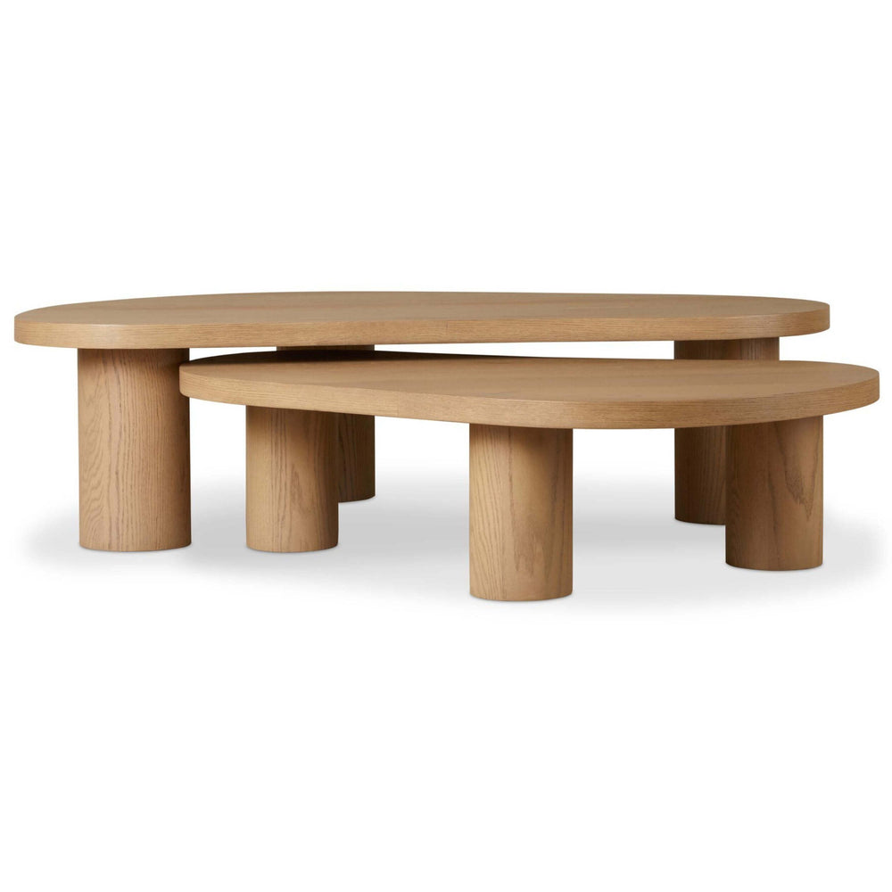 Joji Nesting Coffee Tables, Natural by Four Hands