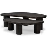 Joji Nesting Coffee Tables, Aged Black by Four Hands