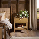 Tula Nightstand, Worn Oak by Four Hands