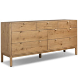 Tula 7 Drawer Dresser, Worn Oak by Four Hands