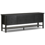 Roark Media Console, Ebony Oak Veneer by Four Hands — PRM_1