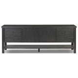 Roark Media Console, Ebony Oak Veneer by Four Hands — FRT_1