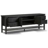 Roark Media Console, Ebony Oak Veneer by Four Hands — OPN_1 interior