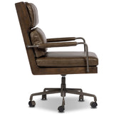 Ludvig Leather Desk Chair, Sonoma Olive by Four Hands