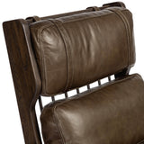Ludvig Leather Desk Chair, Sonoma Olive by Four Hands