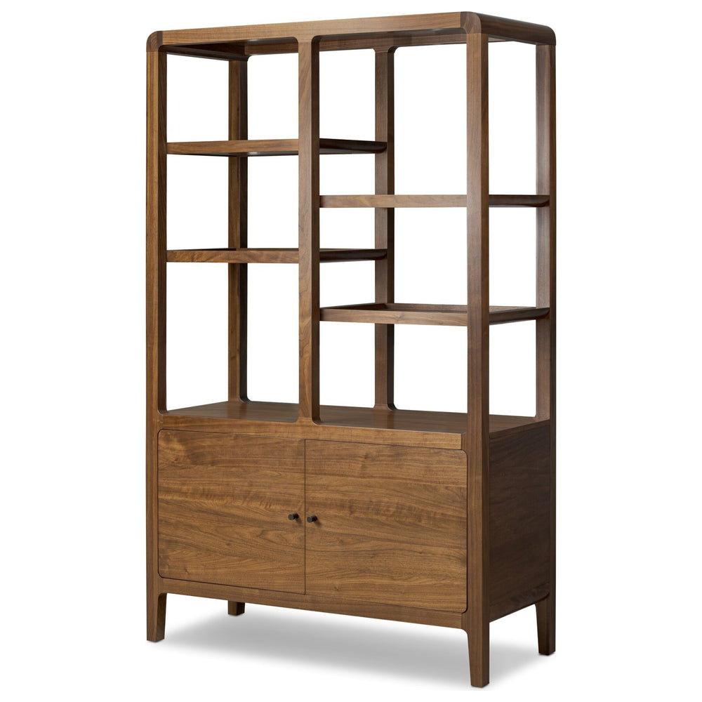 Hawkes Bookcase, Dark Walnut Solid by Four Hands — PRM_1