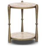 Ruthie End Table, Fossil Marble by Four Hands — FRT_1