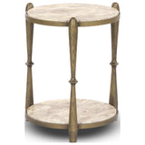 Ruthie End Table, Fossil Marble by Four Hands — SID_1