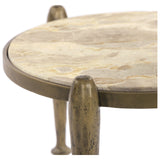 Ruthie End Table, Fossil Marble by Four Hands — DET_1