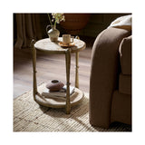 Ruthie End Table, Fossil Marble by Four Hands — ESS_1