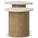 Kovo Nesting End Tables, Cappuccino by Four Hands