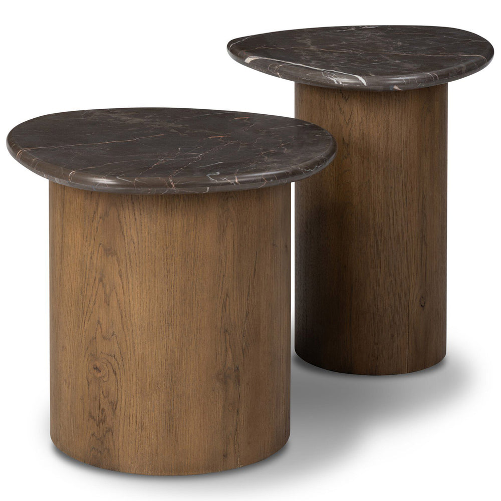 Kovo Nesting End Tables, Warm Grey by Four Hands