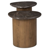 Kovo Nesting End Tables, Warm Grey by Four Hands