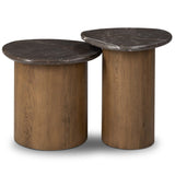 Kovo Nesting End Tables, Warm Grey by Four Hands