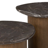 Kovo Nesting End Tables, Warm Grey by Four Hands