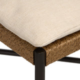 Miller Outdoor Woven Dining Chair, Liller Flax, Set of 2 by Four Hands