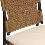 Miller Outdoor Woven Dining Chair, Liller Flax, Set of 2 by Four Hands