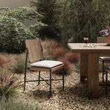 Miller Outdoor Woven Dining Chair, Liller Flax, Set of 2 by Four Hands