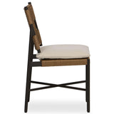Miller Outdoor Woven Dining Chair, Liller Flax, Set of 2 by Four Hands